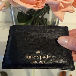 Kate Spade Black Leather Card Holder